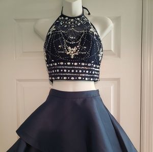 Short 2 piece homecoming dress